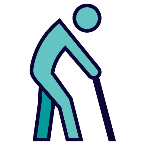 Elderly person icon